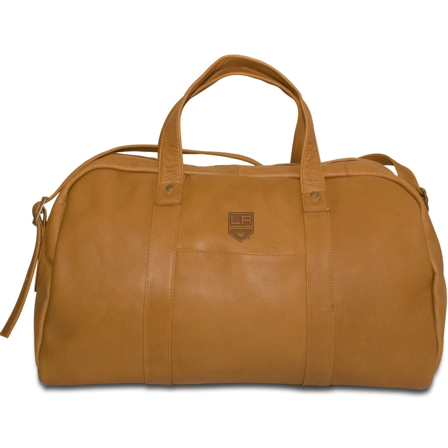 NHL Tan Leather Corey Duffel Bag