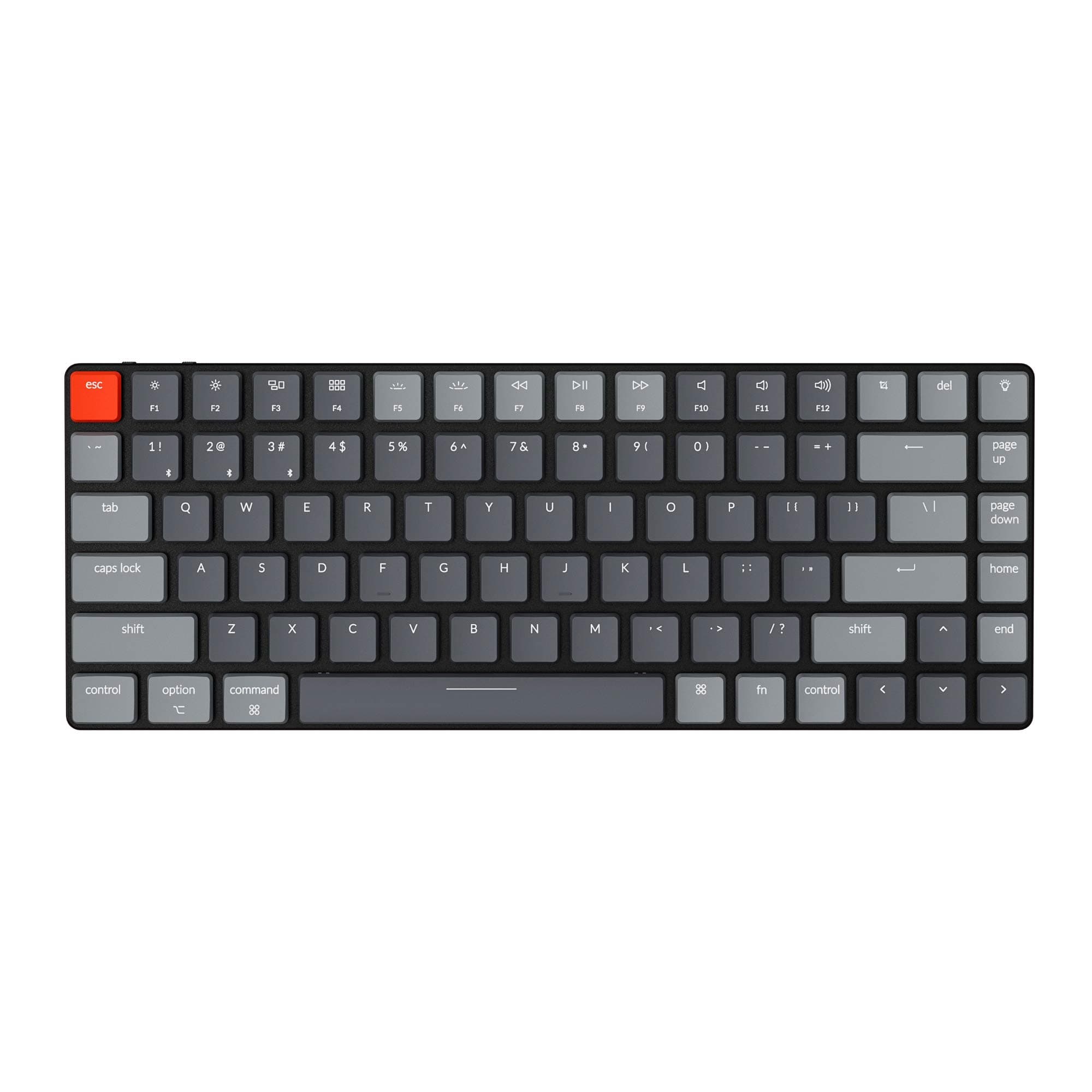 Keychron K3 Ultra-Slim 75% Layout RGB Backlit Wireless Bluetooth/Wired USB Mechanical Keyboard, Hot Swappable Low-Profile Keychron Optical Red Switch 84 Keys Gaming Keyboard for Mac Windows-Version 2