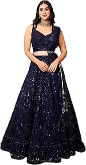 STELLACOUTURE indian ready to wear lehenga choli for women flared party night with stitched blouse 8261-U