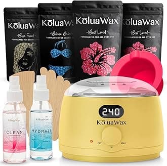 Premium Waxing Kit for Women - Beginner Friendly - Complete Wax Kit that includes 14oz of Wax Beads, Applicator, Pre and Post Care, Suitable for Sensitive Skin (Sun)