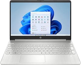 HP Newest 15.6" FHD Touchscreen Anti-Glare Laptop, 12GB RAM, 256GB NVMe SSD, Intel Core i3-1215U, Up to 11 Hours Long Battery Life, Type-C, HDMI, Windows 11 Home, Silver
