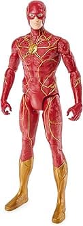 DC Comics, The Flash 30 cm Flash Figure 30 cm with Original The Flash Decorations and 11 Points of Article, Toy for Ages 3+