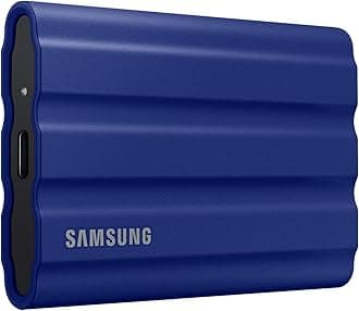 T7 Shield Portable SSD 2 TB - USB 3.2 Gen.2 External SSD Blue (MU-PE2T0R/EU)