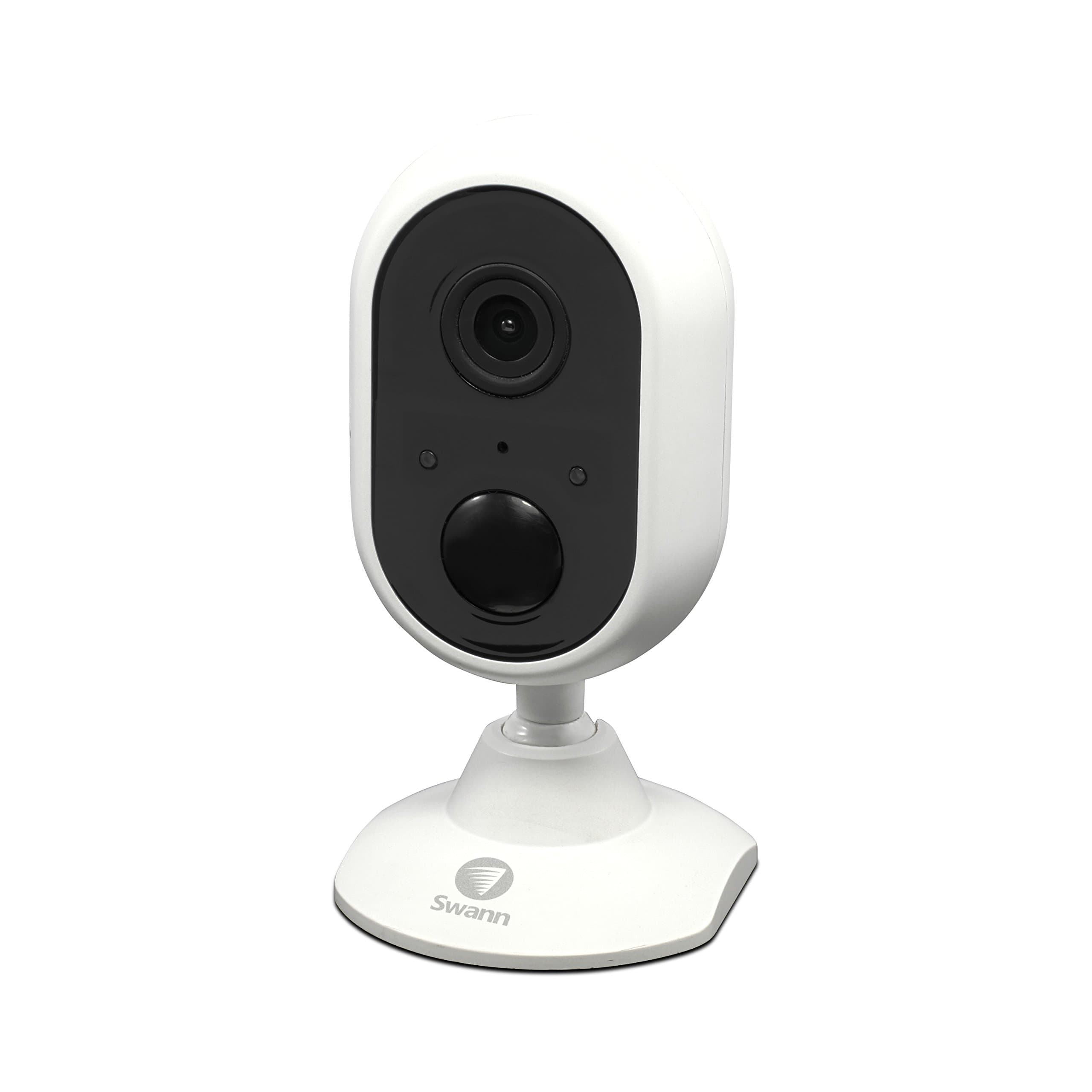 Swann Wi-Fi Indoor HD Security Camera with True Detect Heat Sensing, Night Vision and Audio, Works with Alexa and Google Assistant