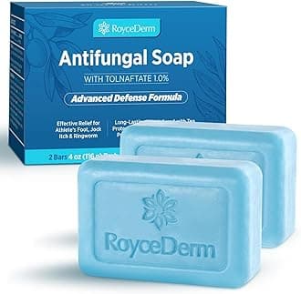 Antifungal Tea Tree Oil Soap: Extra Strength Medicated Bar Soap Skin Fungus Treatment for Athlete’s Foot, Jock Itch & Ringworm - Deep Cleansing