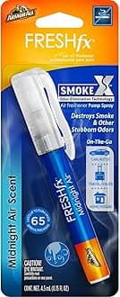 Armor All Fresh FX Smoke X Car Odor Eliminator Spray Pump, On-The-Go Car Air Freshener Spray, Midnight Air Scent, 0.15 Oz