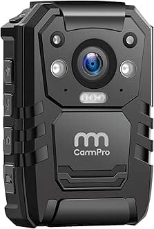 CammPro I826 1440P 2K HD Police Body Camera,64G Memory,Waterproof Body Worn Camera with Audio Recording,Night Vision,GPS for Law Enforcement
