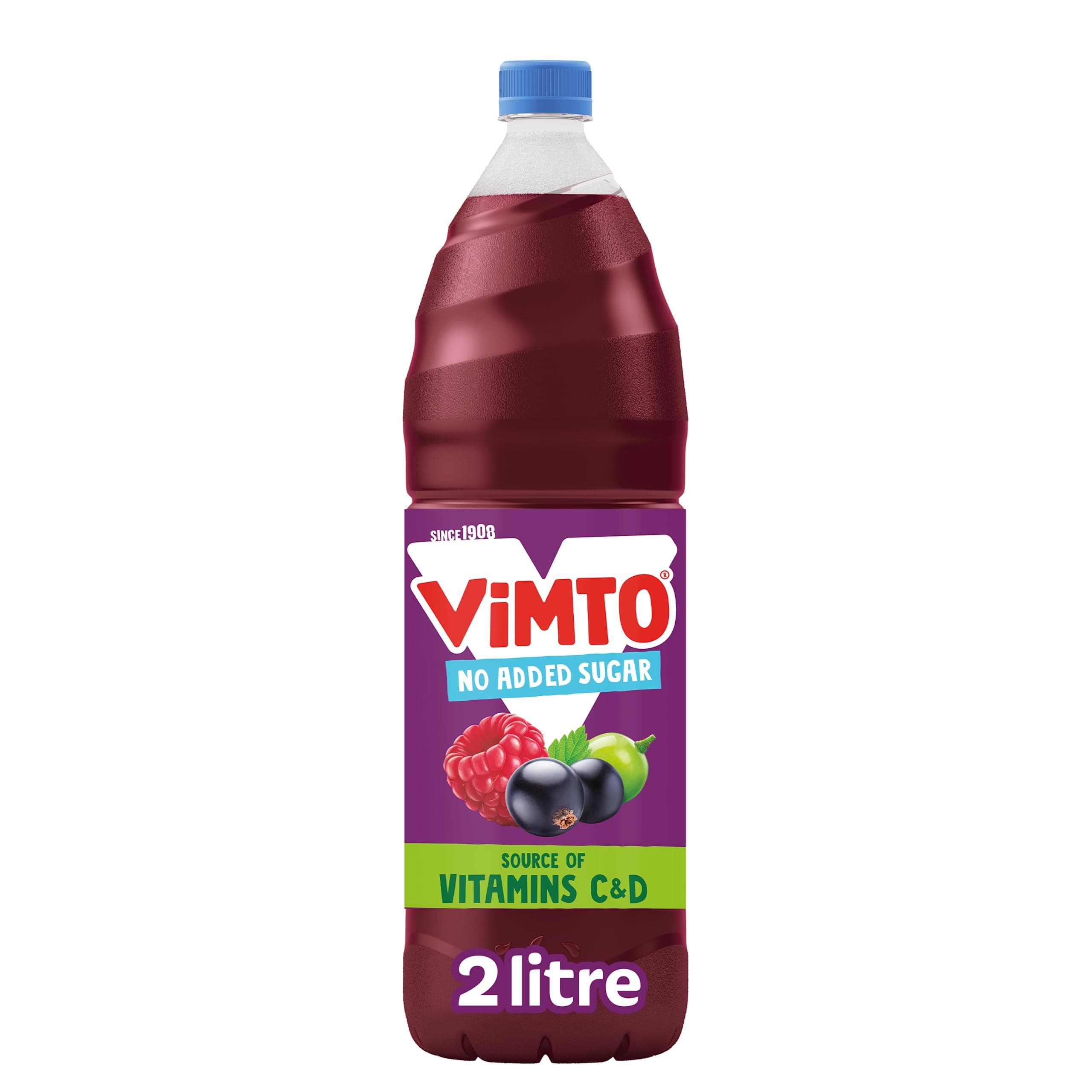 Vimto Squash – No Added Sugar – Real Fruit Flavour – Vitamins C & D – 2L Bott...