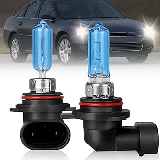 9012 High Performance Headlight Bulbs Fit For Chevy Impala 2014-2015 Halogen Bulbs, 9012 HIR2 High Low Beam Light Bulbs Super Bright 5000K Front Light Car Replacement Bulb, 2PCS