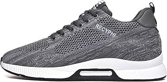 Recyphi Men's Invisible Height Increasing Elevator Shoes Lightweight Sport Shoes Height-Boosting Fashion Sneakers 2.4'' Taller