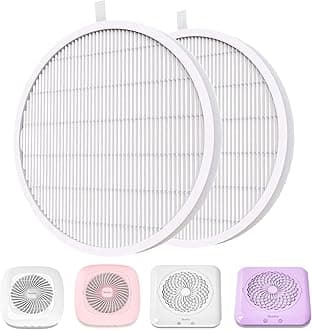 Nail Dust Collector Replacement Filter 2 Pack, Reusable Dust Filter for MelosySusie Nail Dust Collector Vacuum Fan Dust Collector Extractor Electric Dust Suction Machine