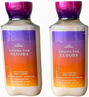 Bath & Body Works Daily Nourishing Body Lotion, Set of 2, 8oz Each (Among The Clouds)