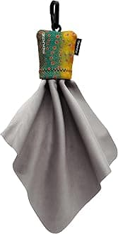 SPUDZ Classic Microfiber Lens Cleaner – Clip-On Pouch, Washable – for Binoculars, Scopes, Glasses, Screens | Brookie, 6 x 6 Inch