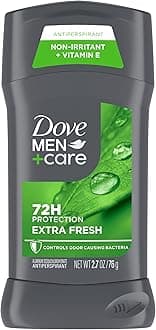 Extra Fresh Men's Antiperspirant Deodorant Stick Extra Fresh With 72-hour sweat & odor protection with 1/4 Moisturizing Cream & Long-lasting Citrus Scent 2.7 oz