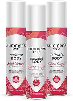 Summer's Eve Blissful Escape Daily Feminine Spray with Talc-Free, Odor-Neutralizing and Moisture-Absorbing Formula, 2 Oz, Pack of 3