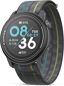 COROS PACE 3 Sport Watch GPS, Lightweight and Comfort, 17 Days Battery Life, Dual-Frequency GPS, Heart Rate, Navigation, Sleep Track, Training Plan, Run, Bike, and Ski (Black Nylon)
