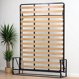 Murphy Bed - Vertical Classic Wallbed - Fold Up - Space Saving Folding Bed Frame - Pull Down (135cm x 190 cm)