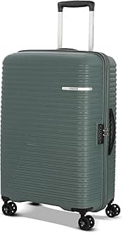 American Tourister Liftoff Spinner 67 cm Dark Olive Polypropylene Check-in Hard Luggage with Double Wheel (Trolley/Suitcase), Dark Olive, M, HARDSIDE LUGGAGE WITH DOUBLE WHEELS