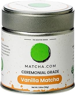 Matcha Kari - Vanilla Organic Green Tea Powder - 30 grams - Japanese Ceremonial Grade Matcha with Vanilla