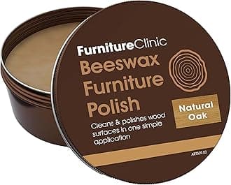 Natural Oak Coloured Beeswax Polish for Wood & Furniture - 200ml – Natural Finishing Wood Wax for All Types of Furniture & Wooden Surfaces - Colour, Protect & Enhance Wood