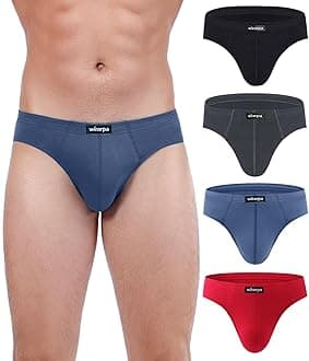 wirarpa Men's Underwear Briefs Cotton MultiPack Gents Classic Slips Soft Waistband Underpants