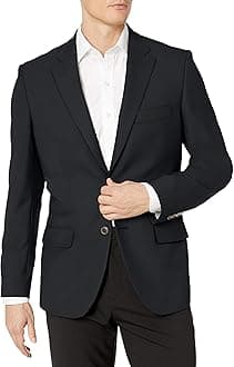 Men's Long-Sleeve Button-Front Stretch Blazer
