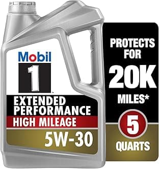 1 Extended Performance High Mileage Full Synthetic Motor Oil 5W-30, 5 Quart