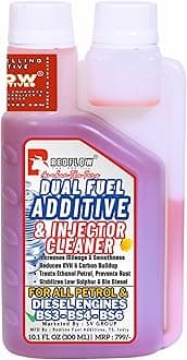 Red Flow Diesel & Petrol Additive | Injector Cleaner (300ML), Treats 60L Diesel & 150L Petrol, for All Cars, Bikes, Scooters. Keeps Engine Clean, Improves Engine Smoothness, Fuel Economy & Pickup.