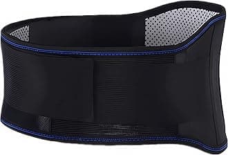 KABRAR Thermal Magnetic Therapy Lumbar Support Belt Lower Back Brace for Men and Women, Self-Heating Waist Strap with Gauss Magnets (Medium)