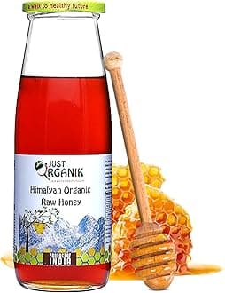 Himalayan Raw Forest Honey – 500ml | 100% Organic | Himalayan Organic Raw Honey | 100% Pure Raw & Unprocessed Honey | Glass Jar for Long Shelf Life | Single stage filtered | Ayurvedic | No Sugar Adulteration