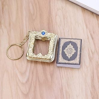 Ark Quran Keychain Nice Book EAL Paper Can ead Arabic The Koran Keychain Jewelry Gift for Men Women Adults Alloy & Plastic