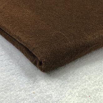 Acrylic Felt Fabric 60 Inch 150cm Wide - Sewing Craft Material - Black, White, Yellow, Green, Brown, Orange, Grey, Blue, Red, Pink, Purple - Felt Sheets for Crafting & Decorations(Brown, 2m)