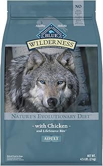 Blue Buffalo Wilderness High Protein Grain Free Natural Adult Dry Dog Food, Chicken 4.5-lb