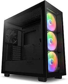 NZXT H7 Elite - CM-H71EB-02 - ATX Mid Tower PC Gaming Case - Front I/O USB Type-C Port - Quick-Release Tempered Glass Side Panel - Black (2023)