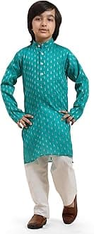 Pro-Ethic Style Developer Boy's Cotton Printed Kurta Pajama For Kid'S s Traditional Dress Kurta Pajama Set