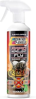 FAM0672 Fly Repellent Deterrent Spray | Natural Eco Friendly Pest Control Indoors and Outdoors - Contains Citronella & Geraniol 500ml, Clear