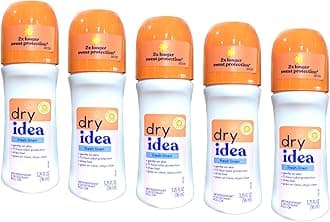 Dry Idea Anti-Perspirant Deodorant Roll-On Advanced Dry Powder Fresh 3.25 oz ( Pack of 5)