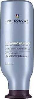Strength Cure Blonde, Purple Conditioner, Restore & Tone for Brassy Blonde Hair, Vegan Formulas, Sulphate Free for a Gentle Cleanse