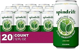20- Pack of Nojito Lime & Mint Sparkling Water & Real Squeezed Fruit 12 fl oz Can