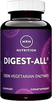 Nutrition Digest-All ® | Digestive Enzymes | Improved Digestion and Absorption | Lactase + Amylase + Lipase| May Help with Bloating and Gas| 100% Vegetarian | Gluten-Free (30 Count)