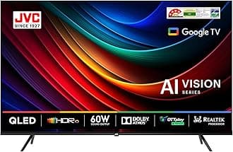 JVC 127 cm (50 inches) AI Vision Series QLED Google TV LT-50NQ7165C (Black)