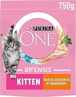 Purina One Kitten Dry Cat Food with Chicken and Wholegrain 750g