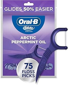 Oral-B Glide 3d White Floss Picks Radiant Mint 75 Count
