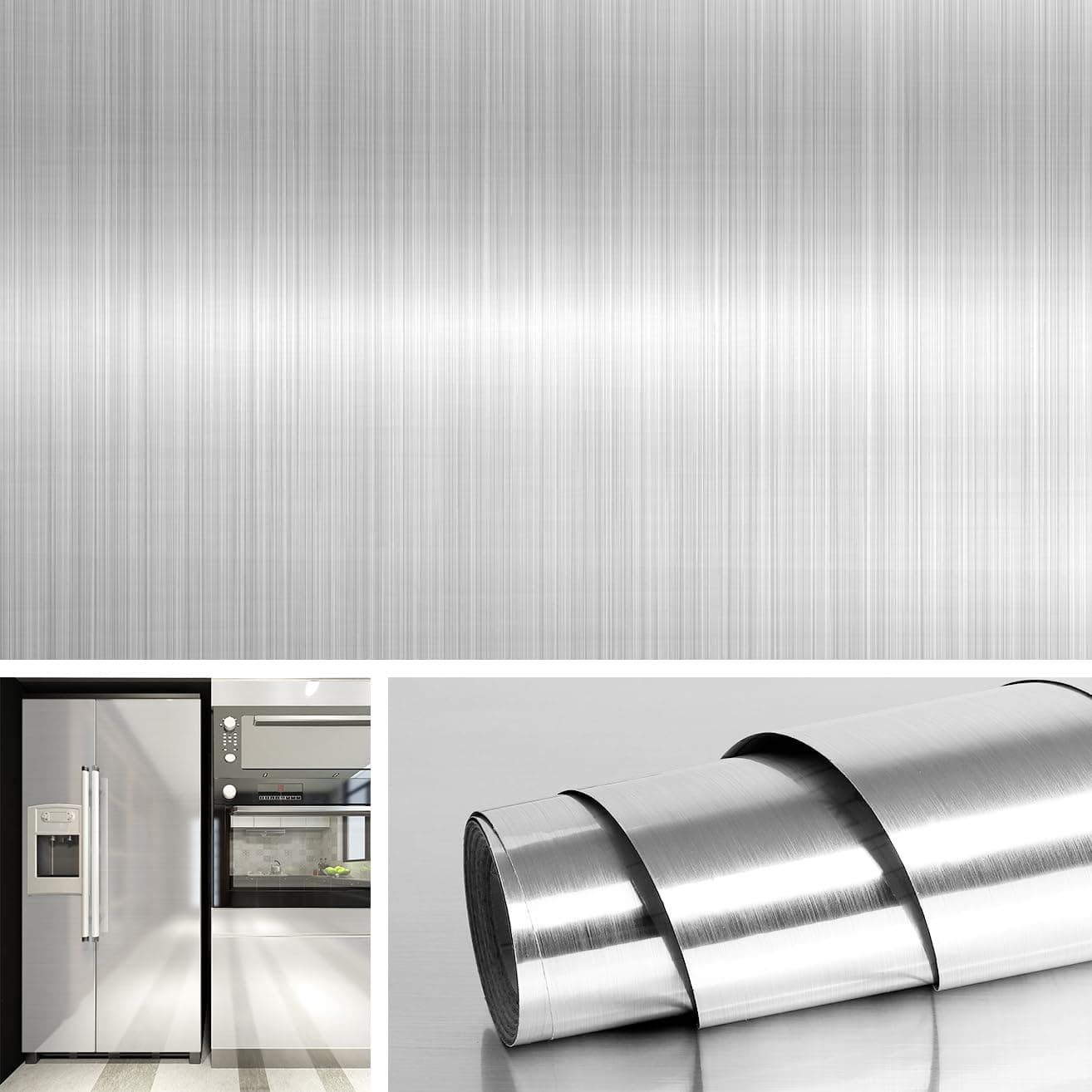 Stainless steel wallpaper