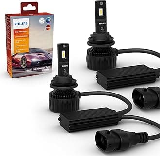 Philips H8 H11 LED Headlight, 6500K High Brightness Type, High Lumen, 9000lm, Automotive Valve, PHILIPS 11362U3550X2, 2 Pieces