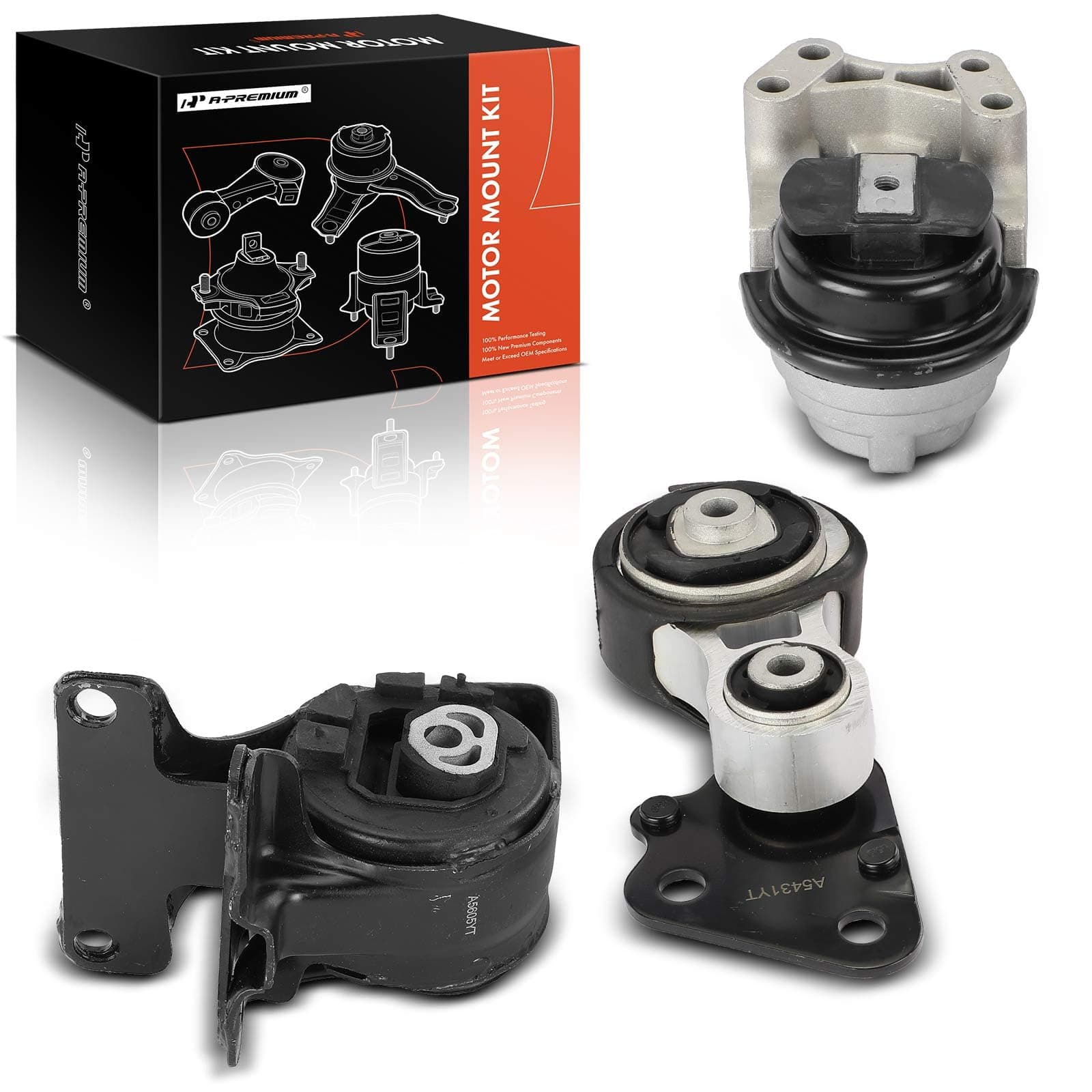 A-Premium 3PCS Engine Motor Mount Transmission Mount Torque Strut Mount Kit Compatible with Ford Edge 2011-2014 & Lincoln MKX 2011-2015, 3.5L 3.7L, Automatic Transmission, Replace# DT4Z6068A