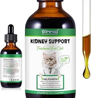 Kidney Support for Cats, Cat Kidney Support, Promotes Health Kidney Support in Cats, Cat Hip & Joint Health, Natural Herbal Supplement, Support Normal Kidney Function, Vet-Formulated 2 fl oz