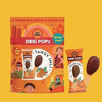 GO DESi Popz Imli Pop, Tamarind & Jaggery Candy, 8 Pieces, Tangy Imli, Imli Candy, 64 g