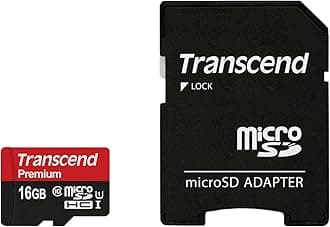TS16GUSDU1 Class 10 Premium microSDHC 16GB Speicherkarte UHS-I mit SD-Adapter