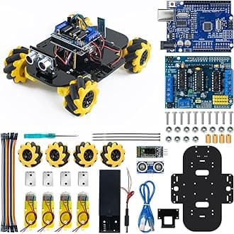 4WD Mecanum Robot Car Kit Smart DIY Project Compatible with Arduino IDE